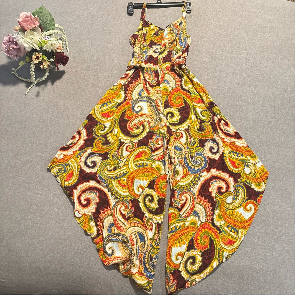 MSK Vibrant Paisley High Low Jumpsuits women’s - Picture 9 of 16